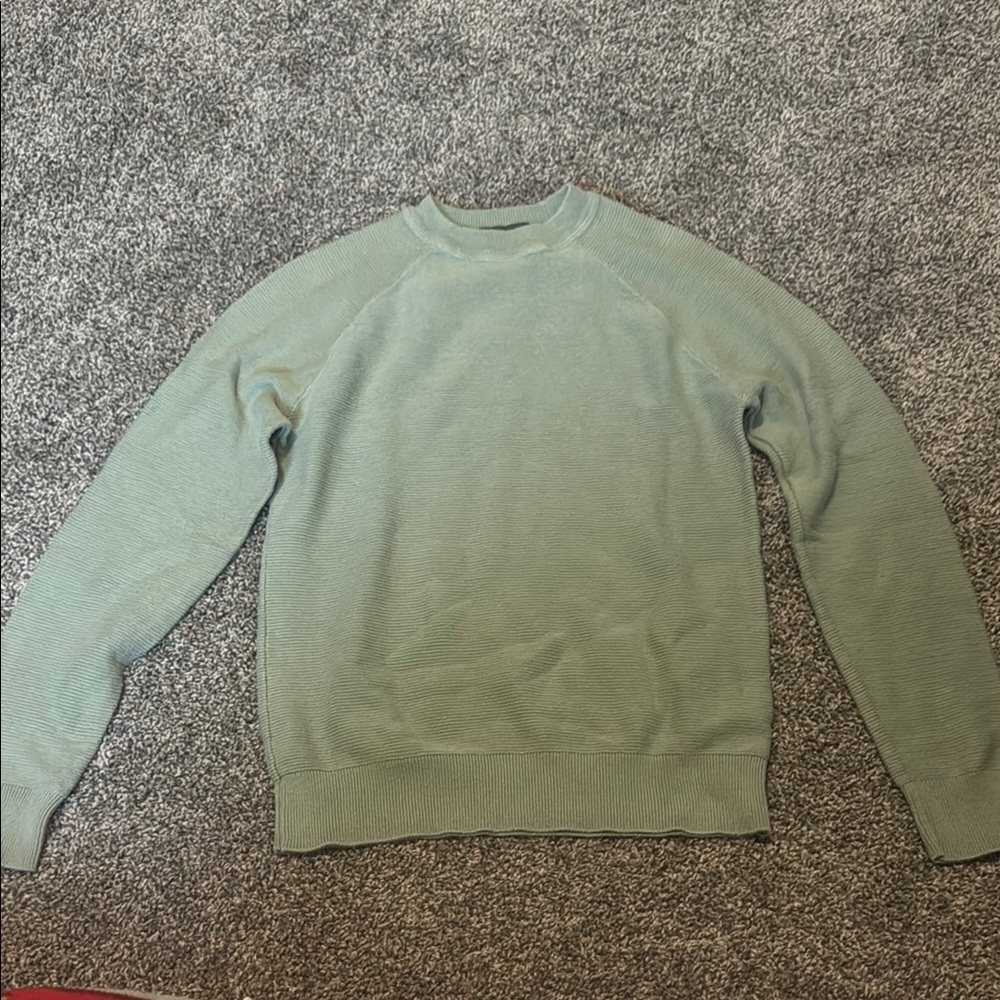 Primark Green Crewneck Sweater Soft Knit
